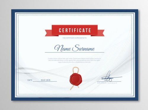 certificate templates psd free download
